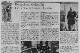 Excepcional colección de Sergio Fernández Larraín