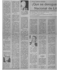 Peligro de cisma en la iglesia católica? : [entrevista]