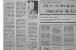 Peligro de cisma en la iglesia católica? : [entrevista]