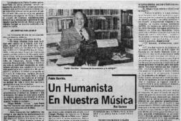 Un humanista en nuestra música: [entrevista]