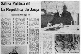 Sátira política en la República de Jauja.
