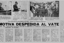 Emotiva despedida al vate.