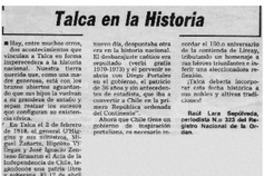 Talca en la historia