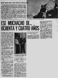 Ese muchacho de -- ochenta y cuatro años