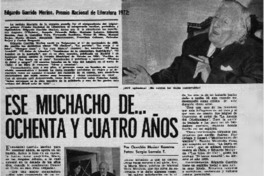 Ese muchacho de -- ochenta y cuatro años