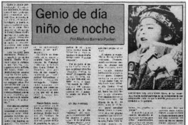 Genio de día niño de noche