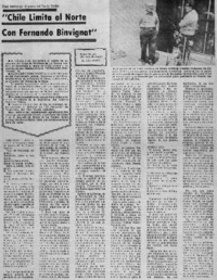 Chile limita al norte con Fernando Binvignat".