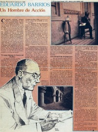 Eduardo Barrios un hombre de acción