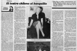 El teatro chileno al banquillo : [entrevista]