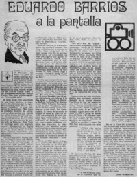 Eduardo Barrios a la pantalla