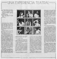 Una experiecia teatral