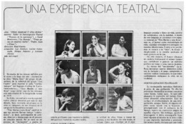 Una experiecia teatral