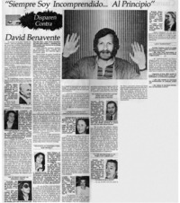 Siempre soy incomprendido... al principio".