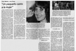Un pequeño canto a la mujer"