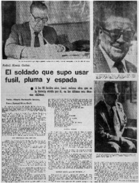 El soldado que supo usar fusil, pluma y espada
