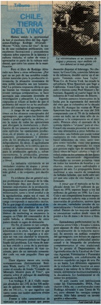 Chile, tierra del vino