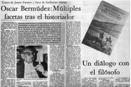 Oscar Bermúdez: múltiples facetas tras el hsitoriador : [entrevista]