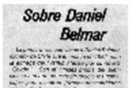 Sobre Daniel Belmar