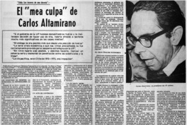El "mea culpa" de Carlos Altamirano