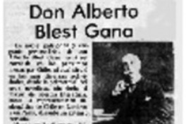 Don Alberto Blest Gana