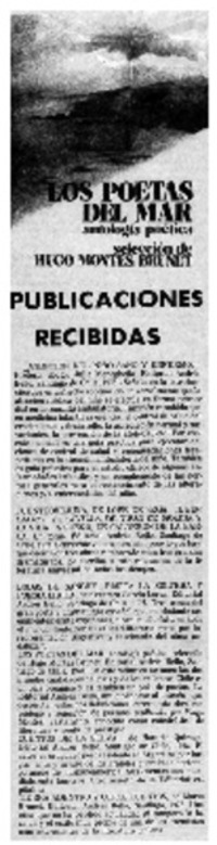 Publicaciones recibidas.