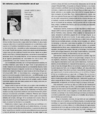 Un retorno y una inmolación en el sur