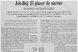 Job-Boj, el placer de narrar