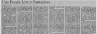 Una poesía leve y fantasiosa