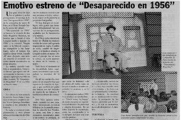 Emotivo estreno de "Desaparecido en 1956"