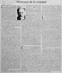Memorias de lo criminal