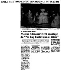 Chile va a torneo internacional de teatro.