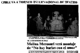 Chile va a torneo internacional de teatro.