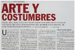 Arte y costumbres [entrevista]