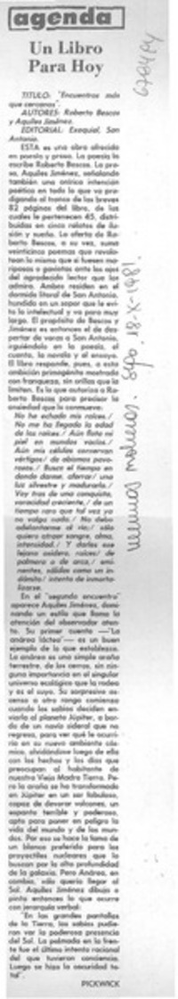 Encuentros más que cercanos