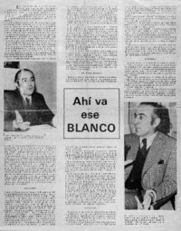 Ahí va ese Blanco