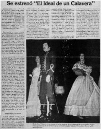 Se estrenó "El ideal de un calavera".