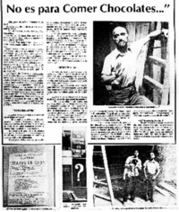 El Teatro no es para comer chocolates" : [Entrevista]