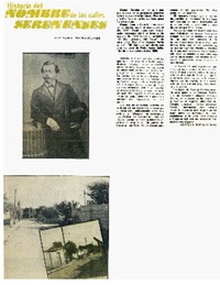 Historia del nombre de las calles serenenses