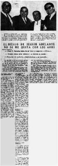 El deseo de seguir adelante no se me quita con los años : [entrevista]