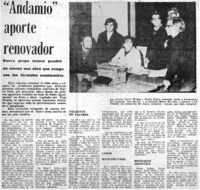Andamio" aporte renovador.