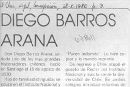 Diego Barros Arana.