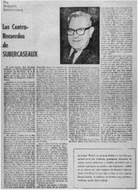 Los contrarecuerdos de Subercaseaux