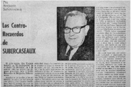 Los contrarecuerdos de Subercaseaux