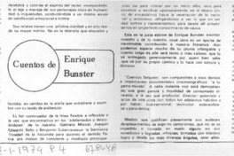 Cuentos de Enrique Bunster
