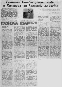 Fernando Cuadra quiere rendir a Rancagua un homenaje de cariño [Entrevista]