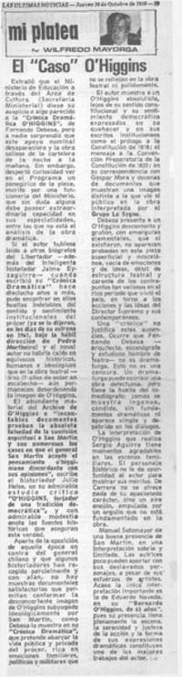 El "caso" O'Higgins