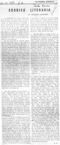 Crónica literaria