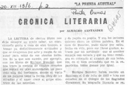 Crónica literaria