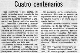 Cuatro centeanrios