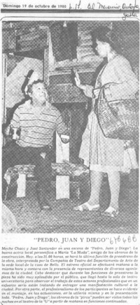 Pedro, Juan y Diego".